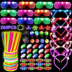MIBOTE light-up glasses for parties and Halloween celebrations
