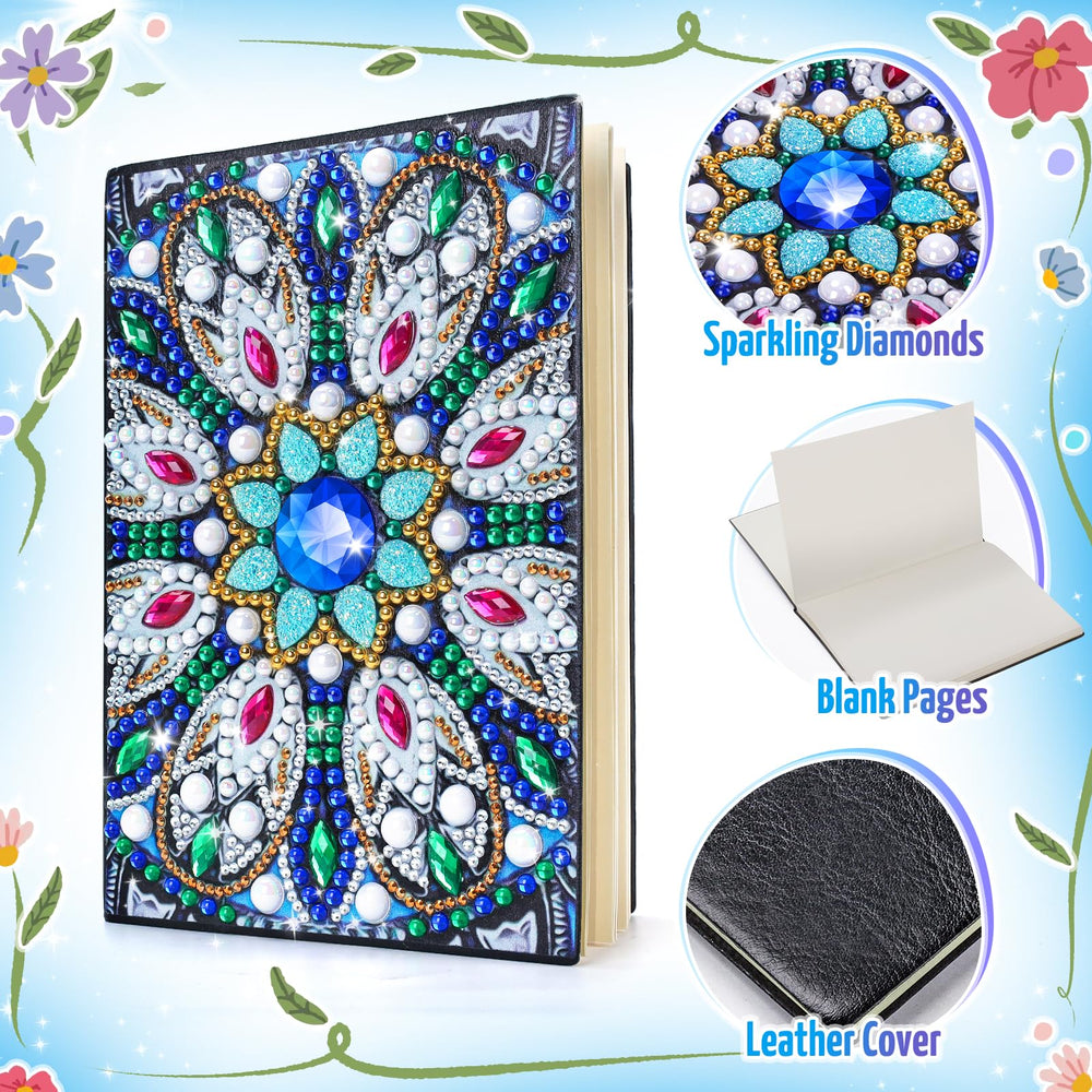 Micaracy crystal diamond gems kit lets kids place gems with ease for art projects.