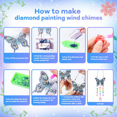 Micaracy Diamond Art Kit acrylic panels for durable wind chime crafting