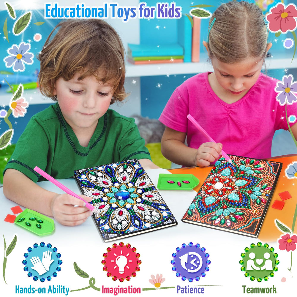 Micaracy soft-cover kids journal invites writing and painting sessions.