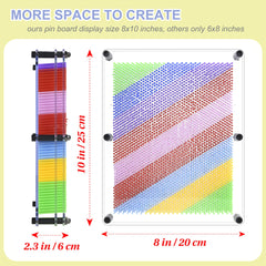 MICKYU large pin art board side view highlighting durable frame and safety