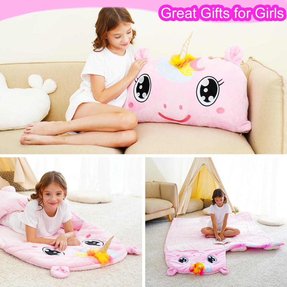 Micling gift-ready unicorn nap mat showing playful packaging and gift appeal