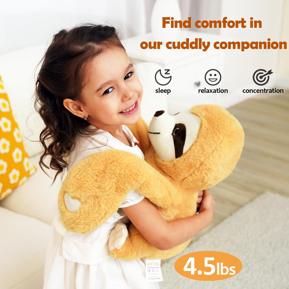 Micling sloth plush fabric close-up highlighting ultra-soft texture