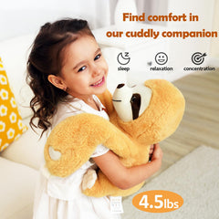 Micling sloth plush fabric close-up highlighting ultra-soft texture