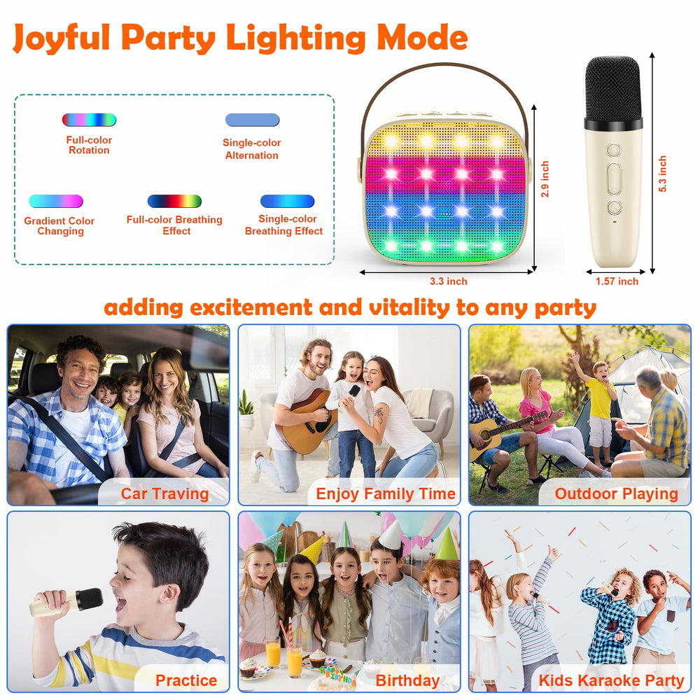 MicQutr LED light show enhances any room into a mini stage.