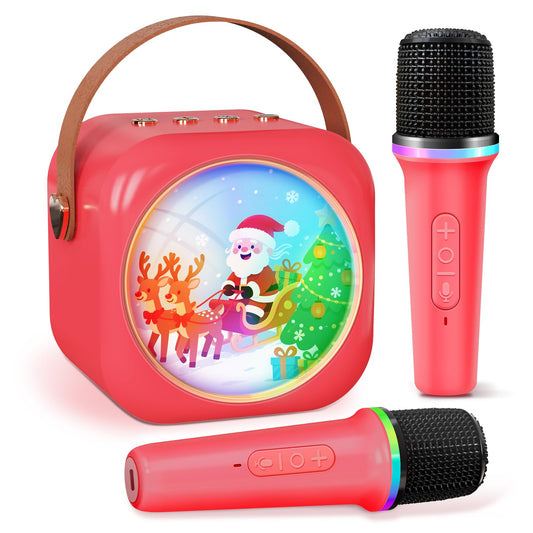 MicQutr Mini Karaoke with unicorn LED lights brightens parties and invites singing.