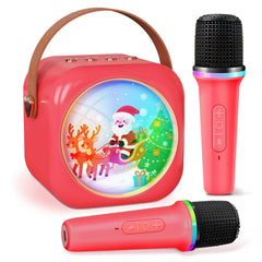MicQutr Mini Karaoke with unicorn LED lights brightens parties and invites singing.