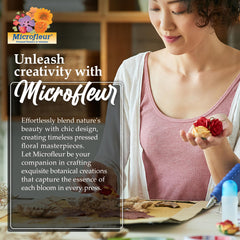 Compact flower press on a desk for convenient at-home projects.