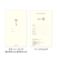 Midori Phil Design 3-years diary shows 366 pages for three-year records