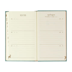 Midori Phil Design 3-years diary with two bookmarks for easy navigation
