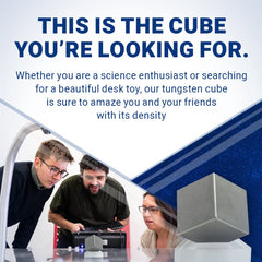 Midwest Tungsten Service tungsten cube 1-inch certificate included, supporting authenticity and conformance.