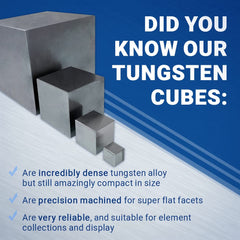 Midwest Tungsten Service tungsten cube 1-inch desk-use image, versatile in office settings.