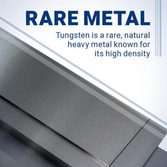 Midwest Tungsten Service tungsten cube 1-inch side view, tactile learning with dense material.