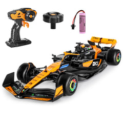 MIEBELY authentic licensed McLaren F1 RC car close-up showing collector-grade livery