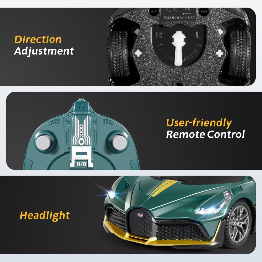 MIEBELY Bugatti Divo RC car rear view with detailed finish