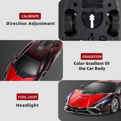 MIEBELY Lamboghini RC Car with 500mAh battery enables longer play sessions.
