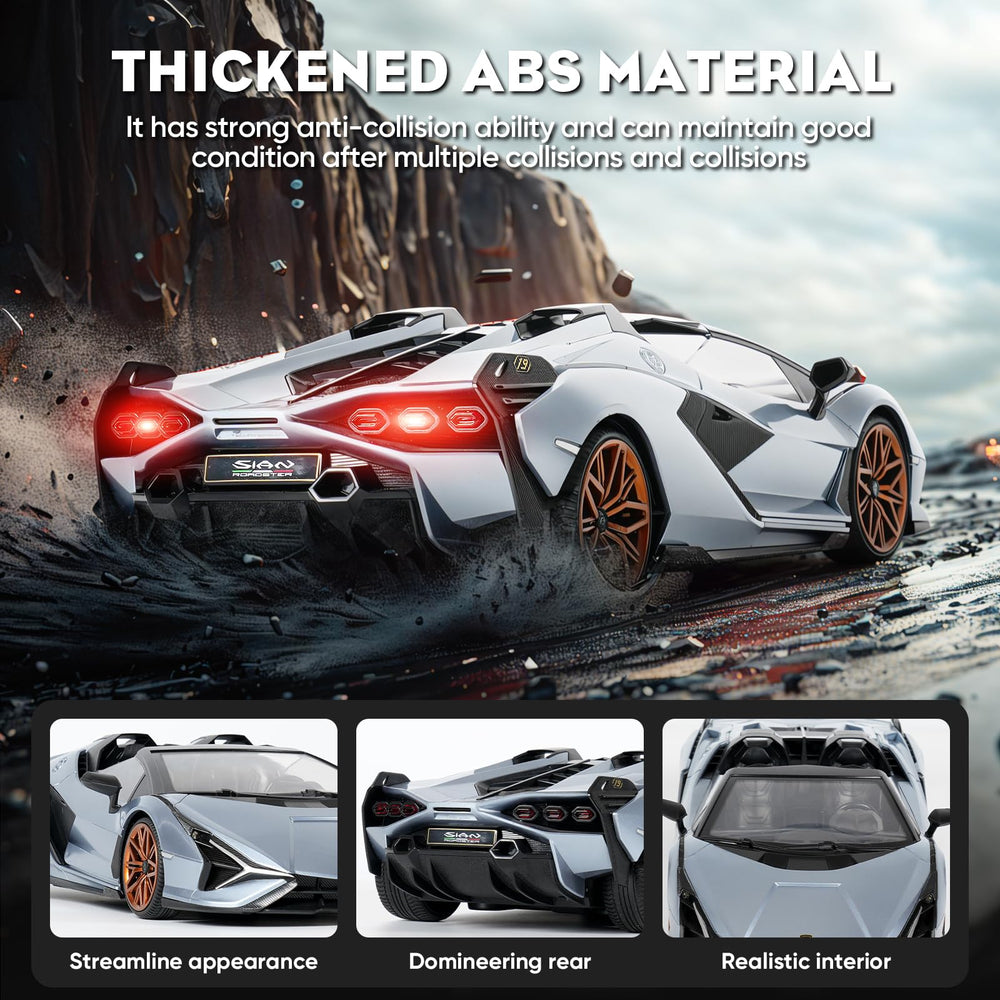 MIEBELY Lamborghini RC car remote control highlights ambidextrous usability for all players.