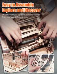 MIEBELY laser-cut pieces showing burr-free edges for smooth assembly