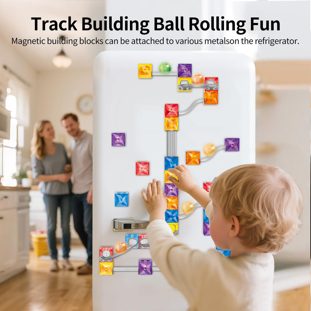 MIEBELY maze tracks construction highlights colorful design fueling imaginative building sessions