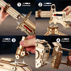 MIEBELY mechanical drive system visible with firing sound for realism