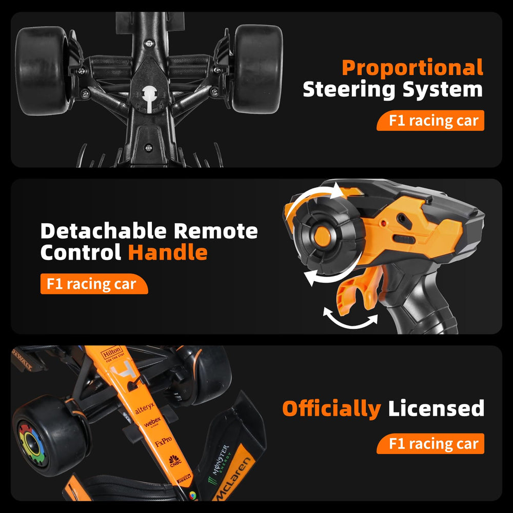MIEBELY McLaren F1 RC car with 2.4GHz remote ideal for interference-free multiplayer racing