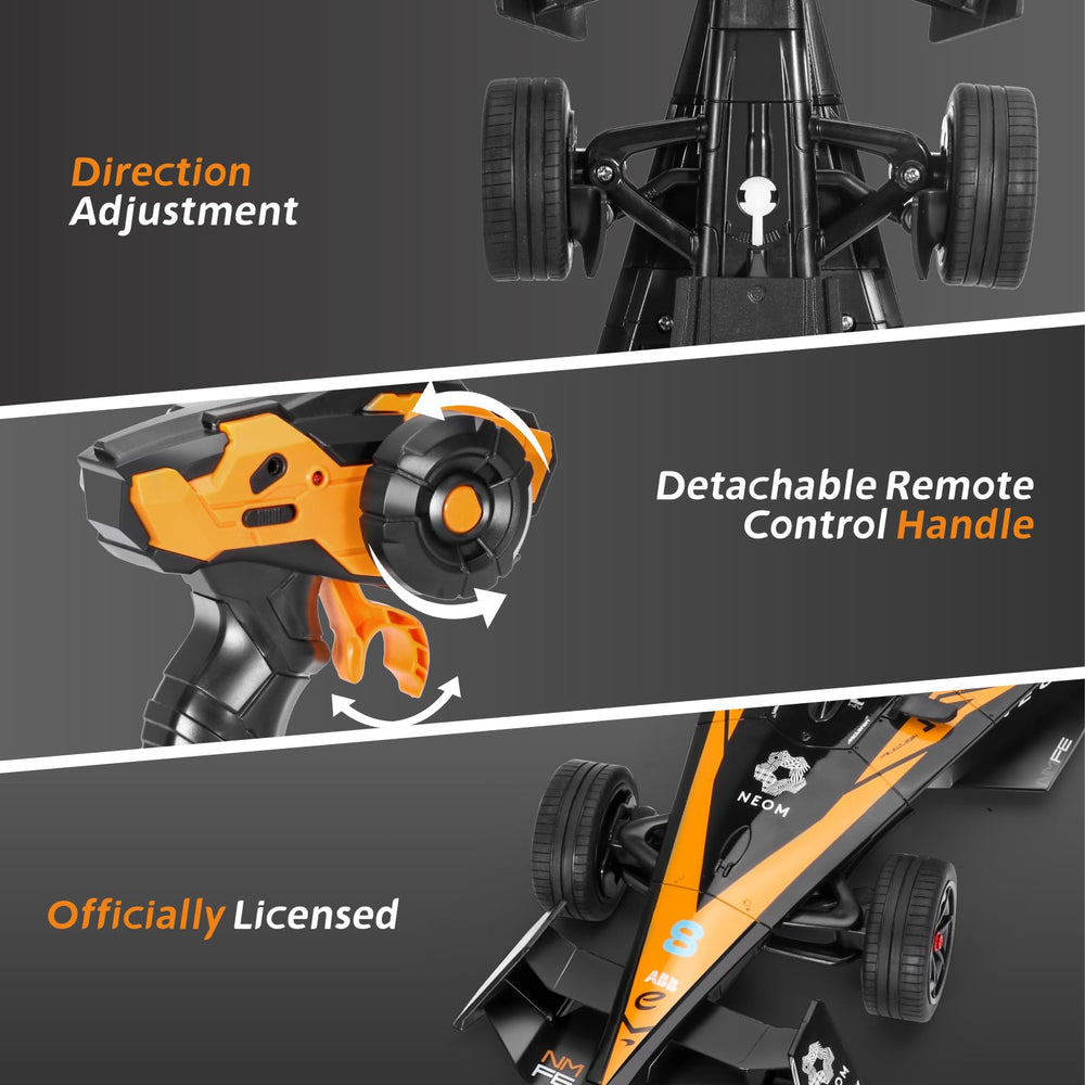 MIEBELY RC car with 2.4GHz remote for interference-free racing.