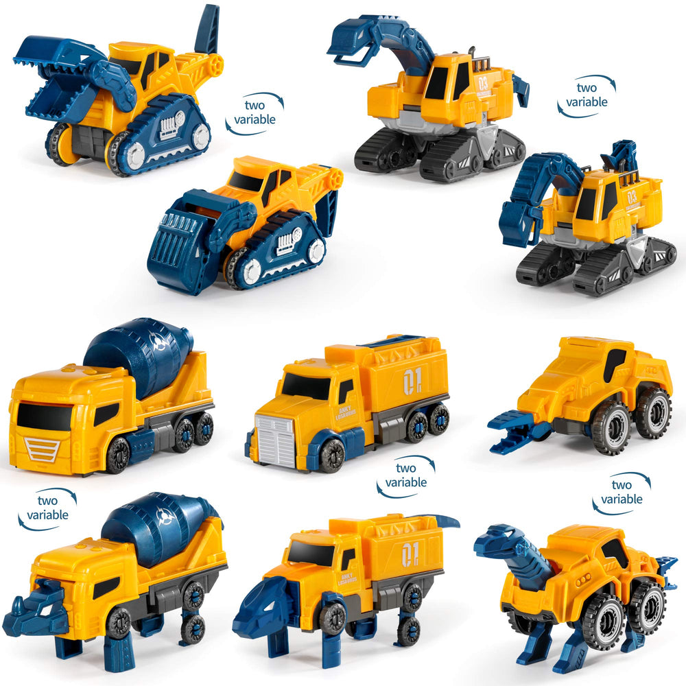 MIEBELY transforming robots into dinosaurs demonstrates versatile play and imaginative engineering.
