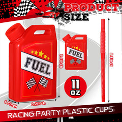 Mifoci race car cups red design enhances birthday table decor