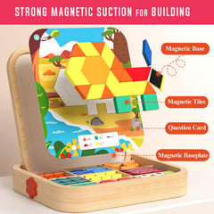 Migargle colorful grid patterns encourage pattern recognition and design