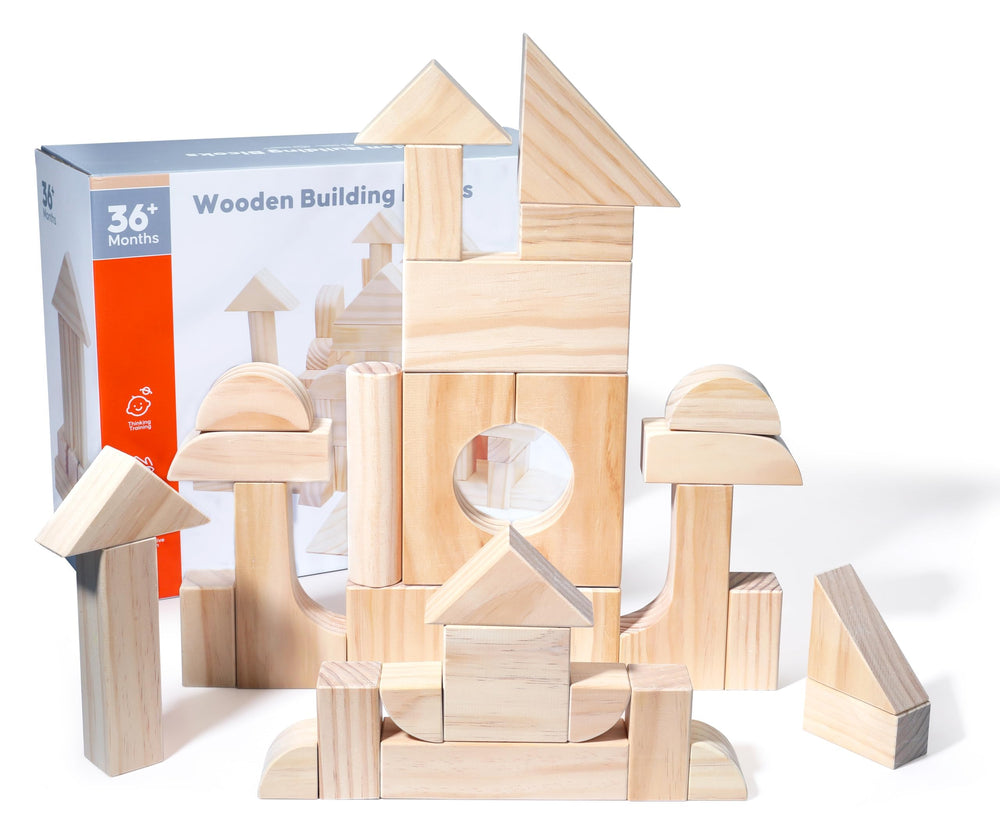 Migargle blocks set on a table for kids building and collaborative play.