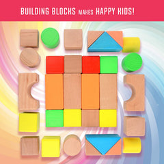 Water-based paint on Migargle blocks adds color without harmful chemicals.