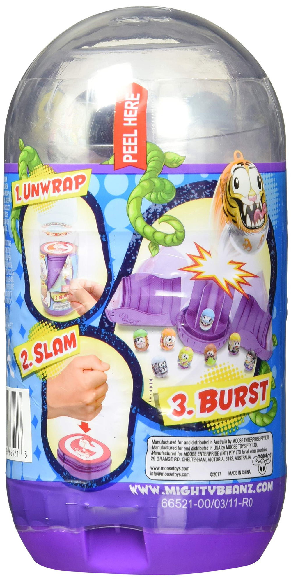 Mighty Beanz inside the Slam Pack reveal eight collectible figurines.