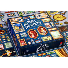 Mighty Boards Art Society prestige score tracks your standing as your wall evolves.
