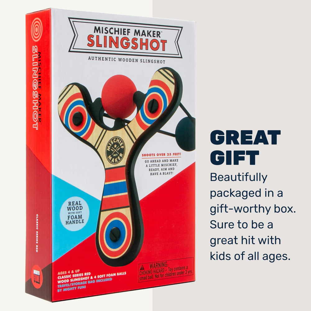 Mighty Fun! Mischief Maker in-use shot suggests long-range play.