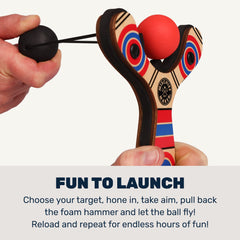 Mighty Fun! Mischief Maker wood grain detail highlights craftsmanship.