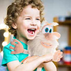 Mighty Mojo Booba soft plush fur offers snug snuggles during night routines.