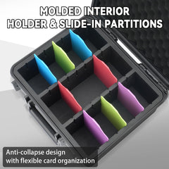 Migitec Toploader Storage Box rails and removable dividers enable flexible organization.