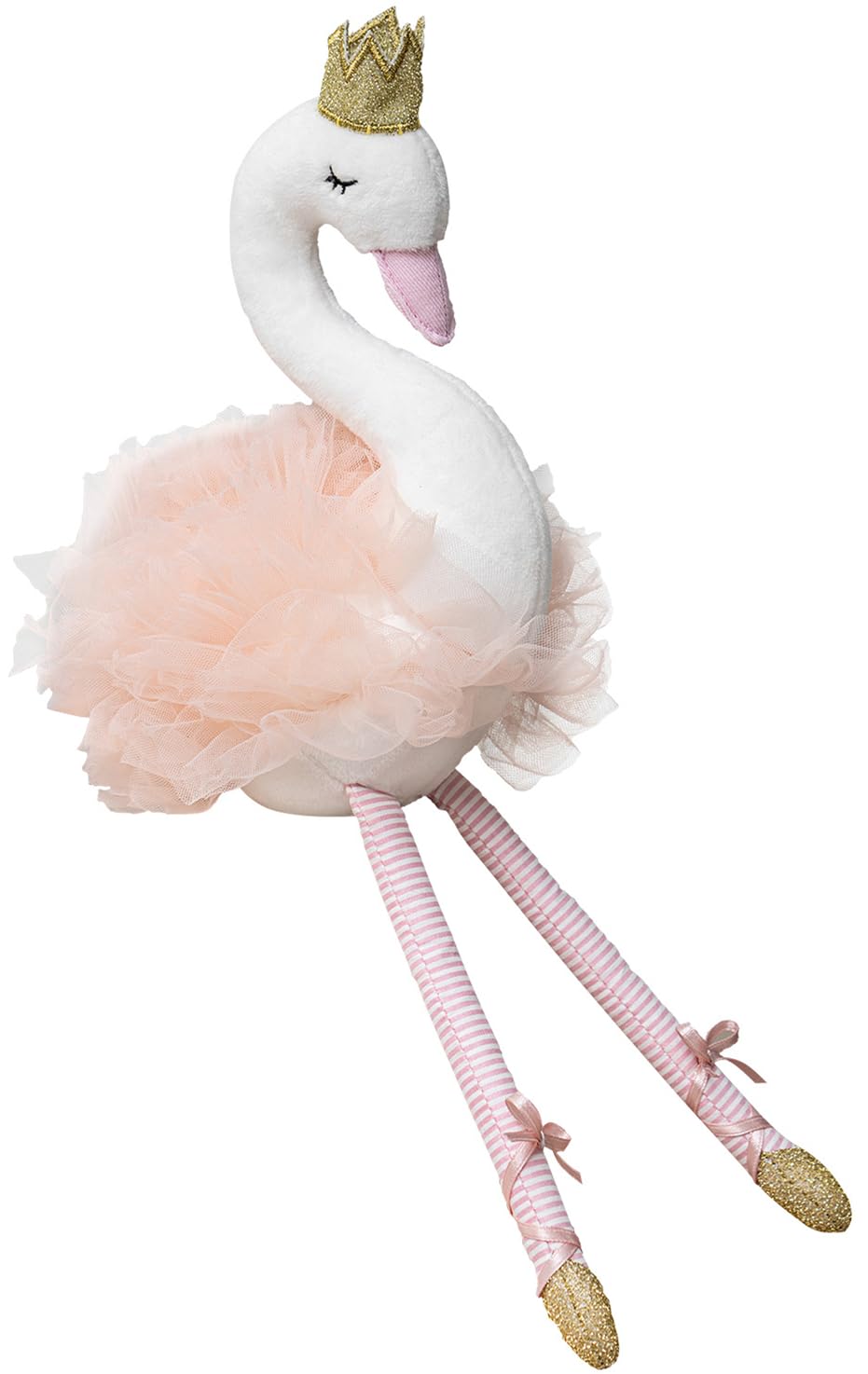 Mikee Fluffie ballet swan plush 12in ready for bedtime hugs and imaginative play.