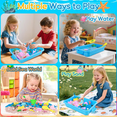 Six castle molds help create underwater worlds.