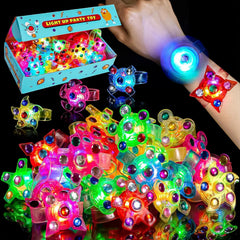 Mikulala LED light-up bracelet assembly, ideal as party favors with vibrant glow.