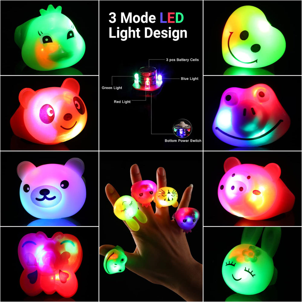 Mikulala pink dog glow ring ideal for classroom rewards and parties.