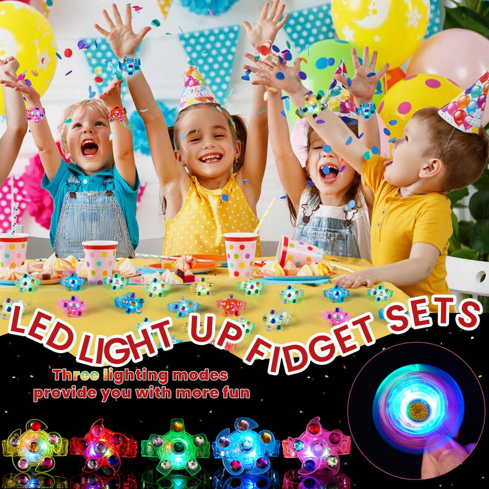 Mikulala party-favor display set showing how colors captivate kids.
