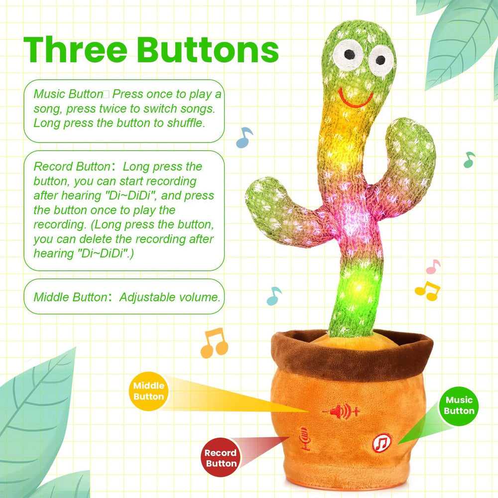 MILEGI cactus toy party decor centerpiece, bright and cheerful