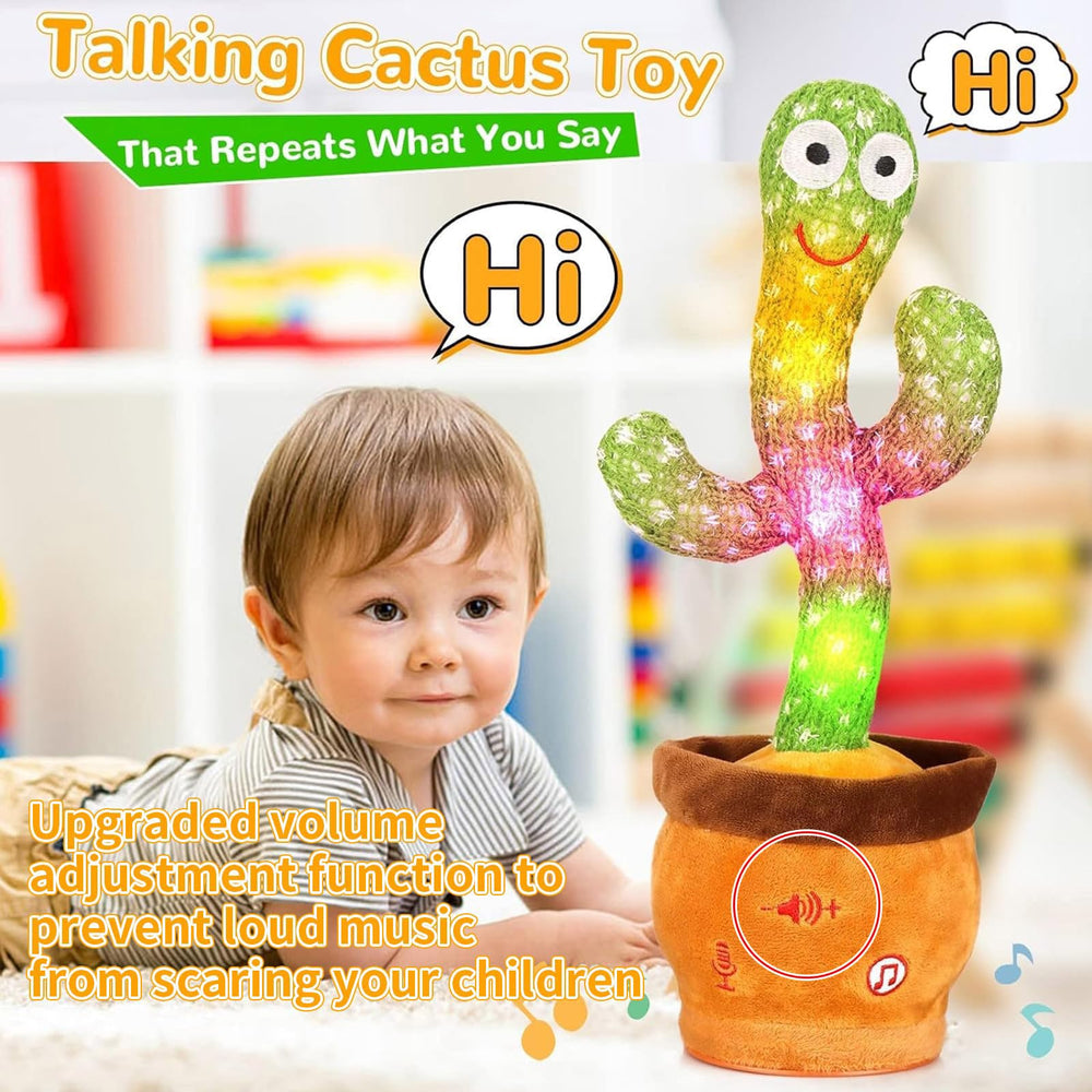 MILEGI cactus toy singing and recording, interactive learning moment