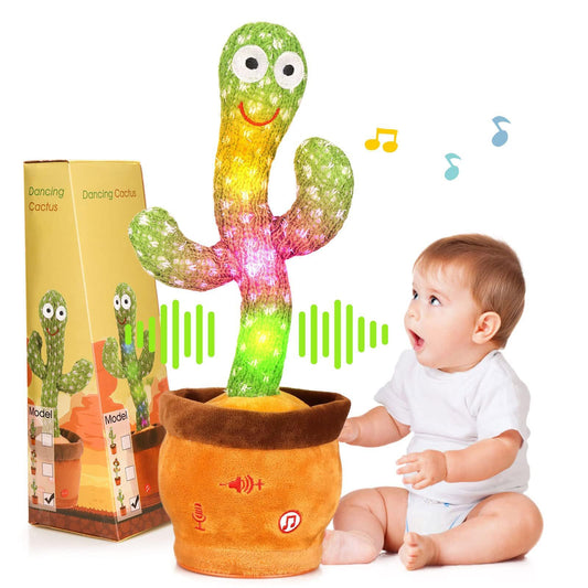 MILEGI volume adjustable dancing cactus front view, engaging playtime