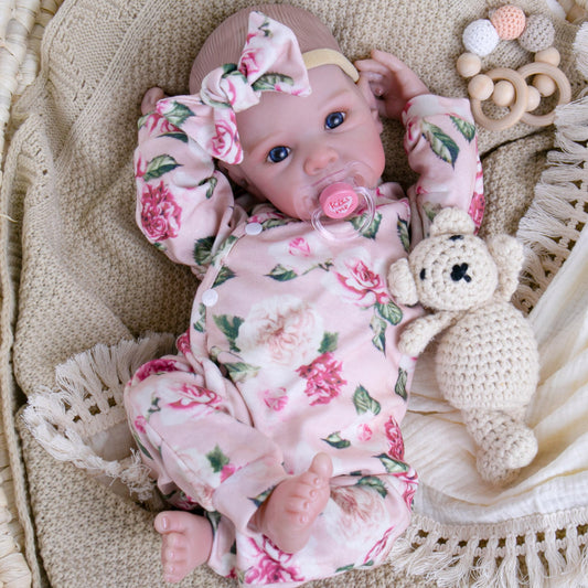 Milidool Realistic Reborn Baby Doll full-body view for cuddling and imaginative play