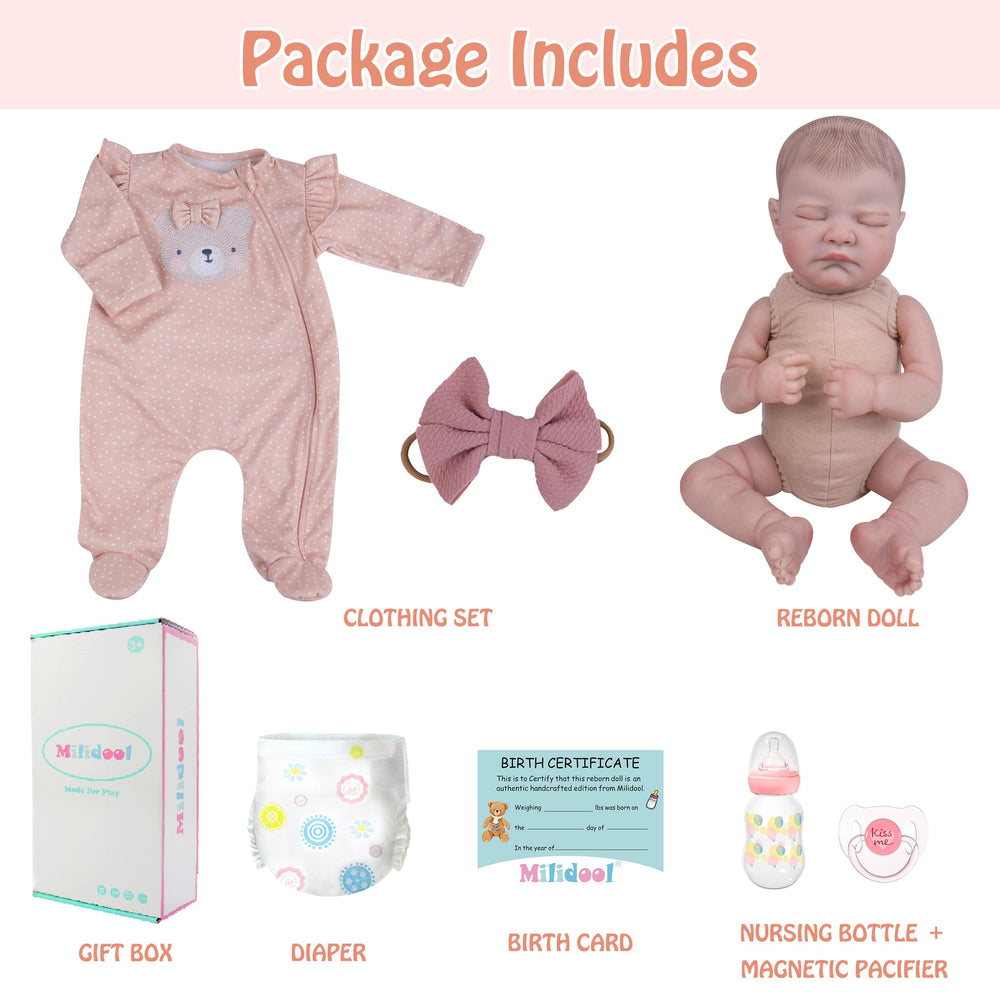Milidool weighted cloth body provides real baby heft during cuddling