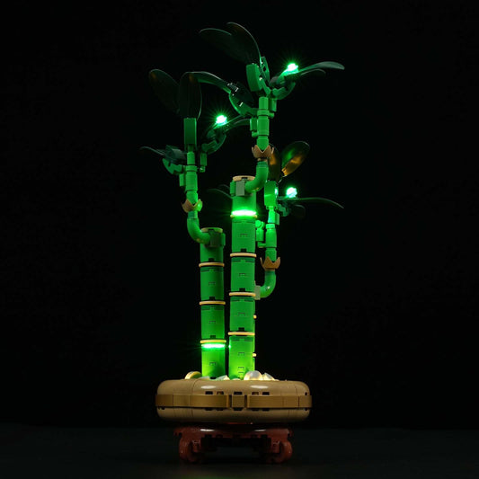 Mililier LED kit for 10344 Lucky Bamboo lighting enhances display brightness