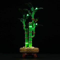 Mililier LED kit for 10344 Lucky Bamboo lighting enhances display brightness