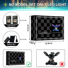 Mililier LED kit powered by USB for Stitch 43249 models